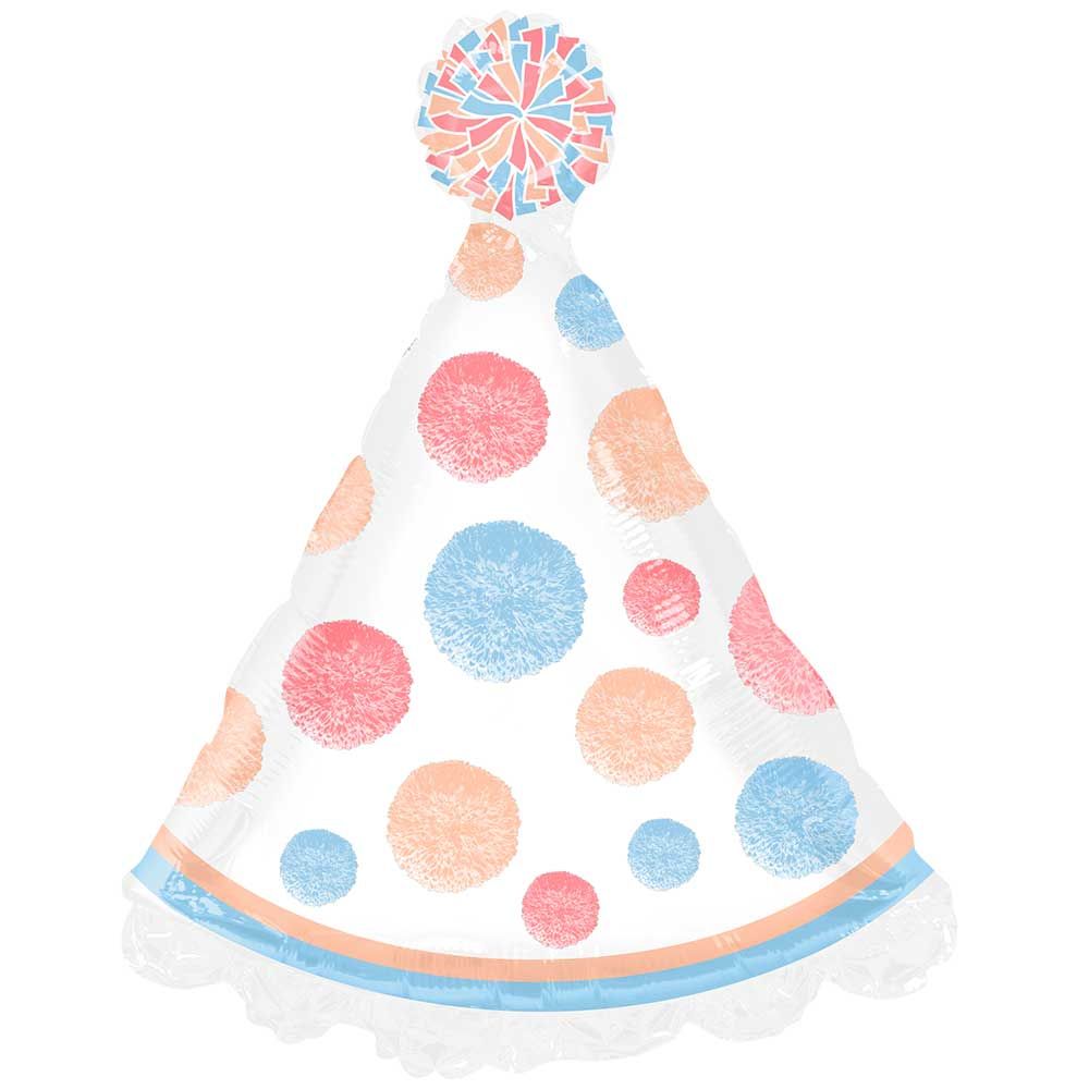 18" Tuftex etc. Pom Pom Party Hat