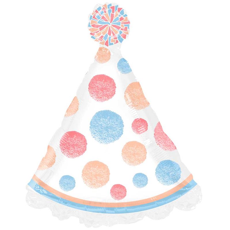 18" Tuftex etc. Pom Pom Party Hat