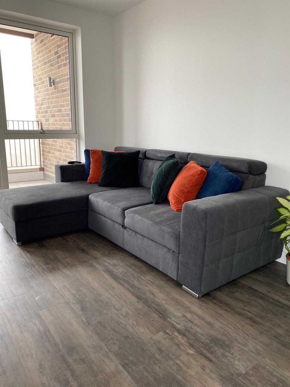 Universal corner outlet sofa bed