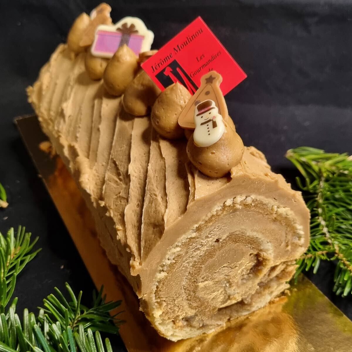 Bûche Traditionnelle Café