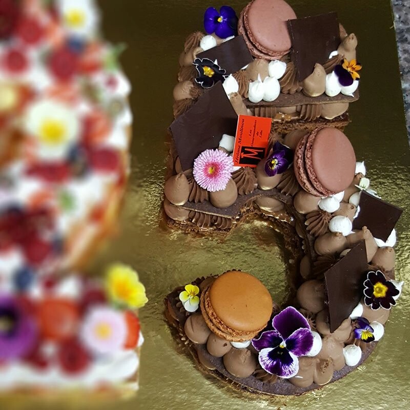 Number Cake 3 chocolats