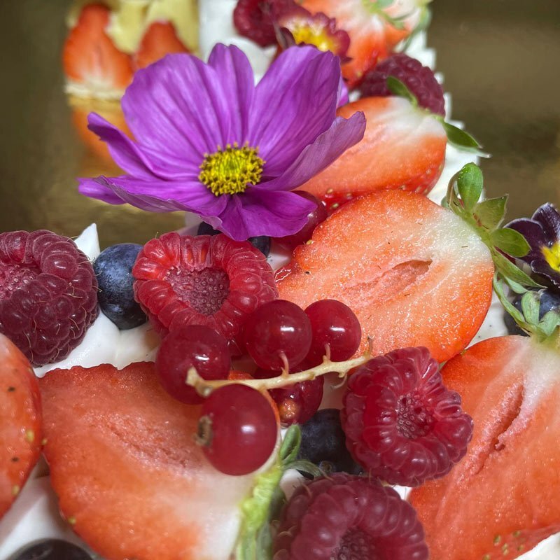 Number Cake Fruits rouges