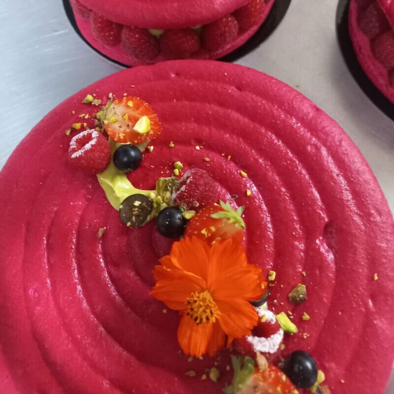 Macaron Framboise-Pistache