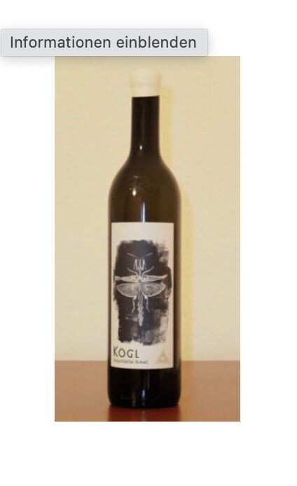 Kögl, Sauvignon Blanc Mantis Kapitel Il, Ried Eckberg Bio 2019 Kögl, Sauvignon Blanc Mantis Kapitel Il, Ried Eckberg Bio 2019