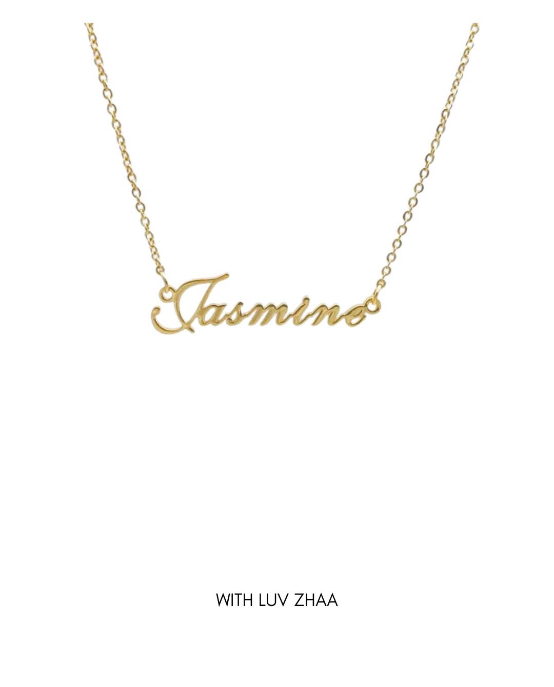 Classic name necklace