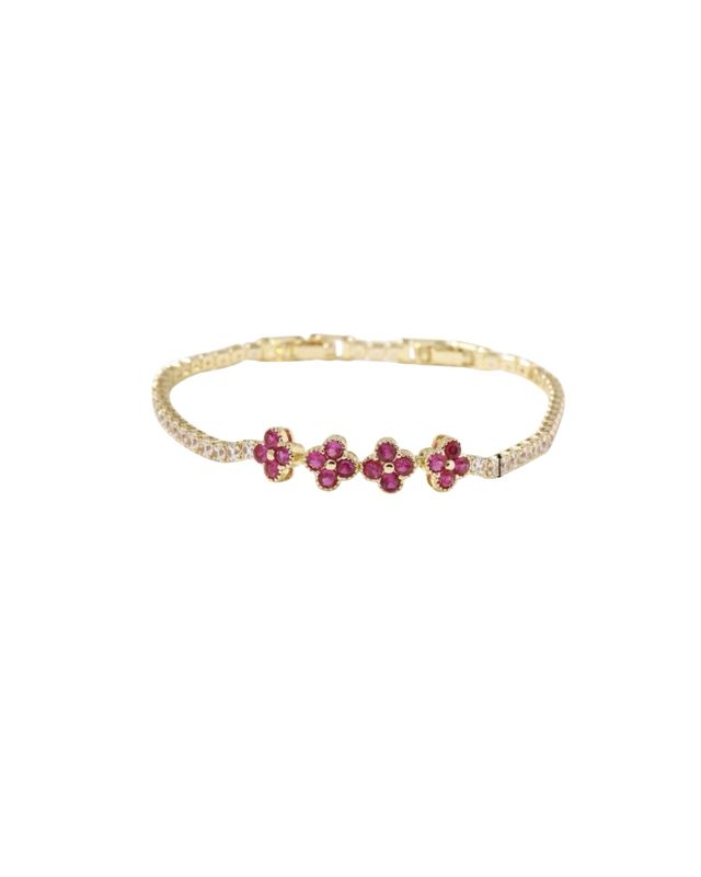 Aurora Tennis Bracelet - Baby Pink