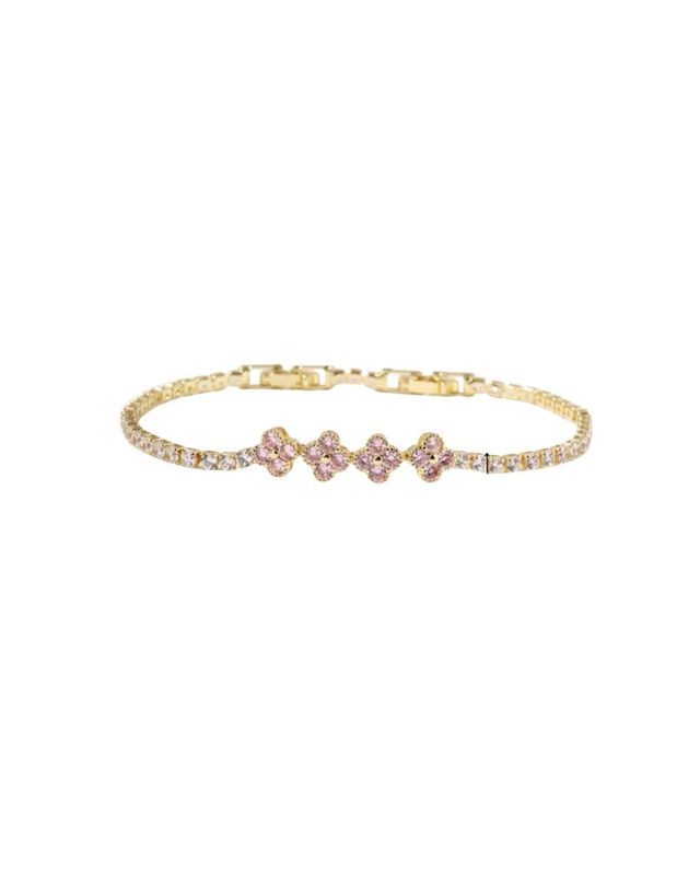 Aurora Tennis Bracelet - Crimson Pink