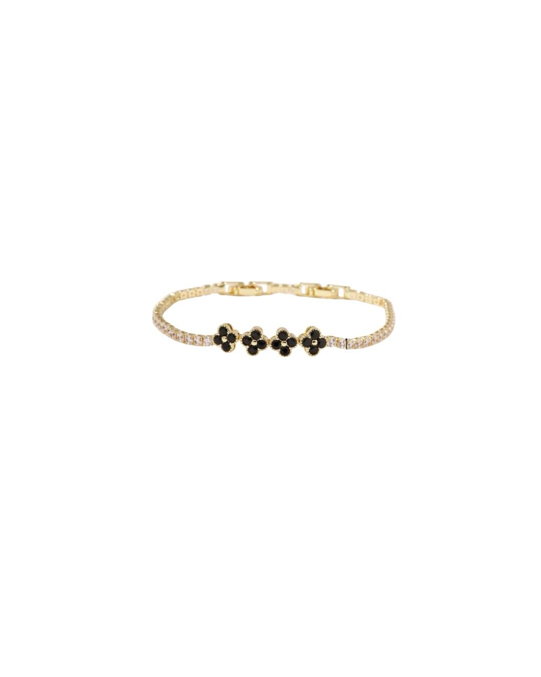 Aurora Tennis Bracelet - Black