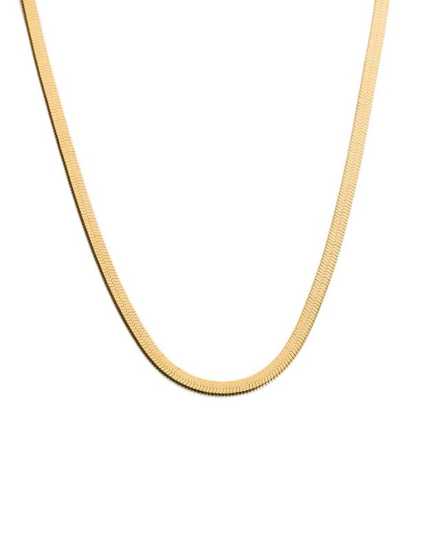 snake Herringbone chain Gold