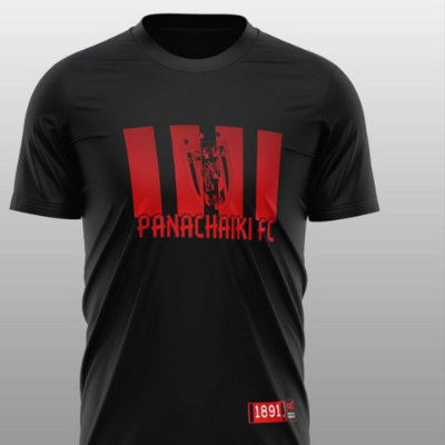 T-shirt - PANACHAIKI FC BLACK - MEMPGE062