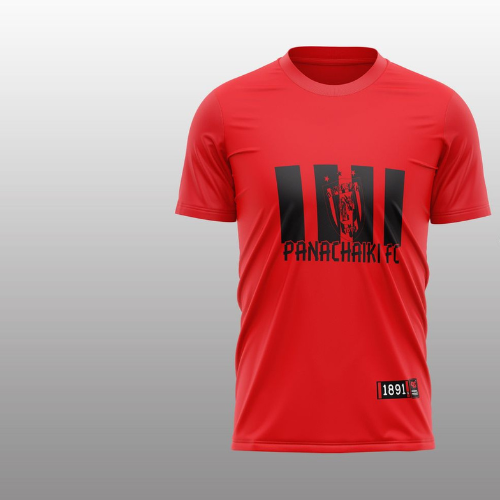 T-shirt - PANACHAIKI FC  RED - MEMPGE061