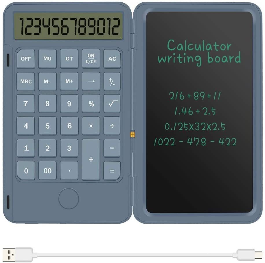 Calculator and writing board