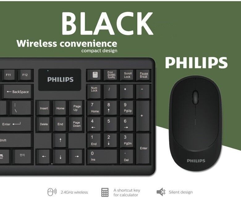 Philips  Wireless Keyboard and Mouse