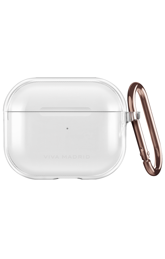 Viva Madrid Clar Max Case for Airpods 3 with Bronze Keychain - Clear