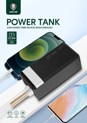 GREEN | GNTPB50KBK | | 50,000 |mAh Multi-port Power-Tank With Intelligent Digital Display | 22.5 | WATT