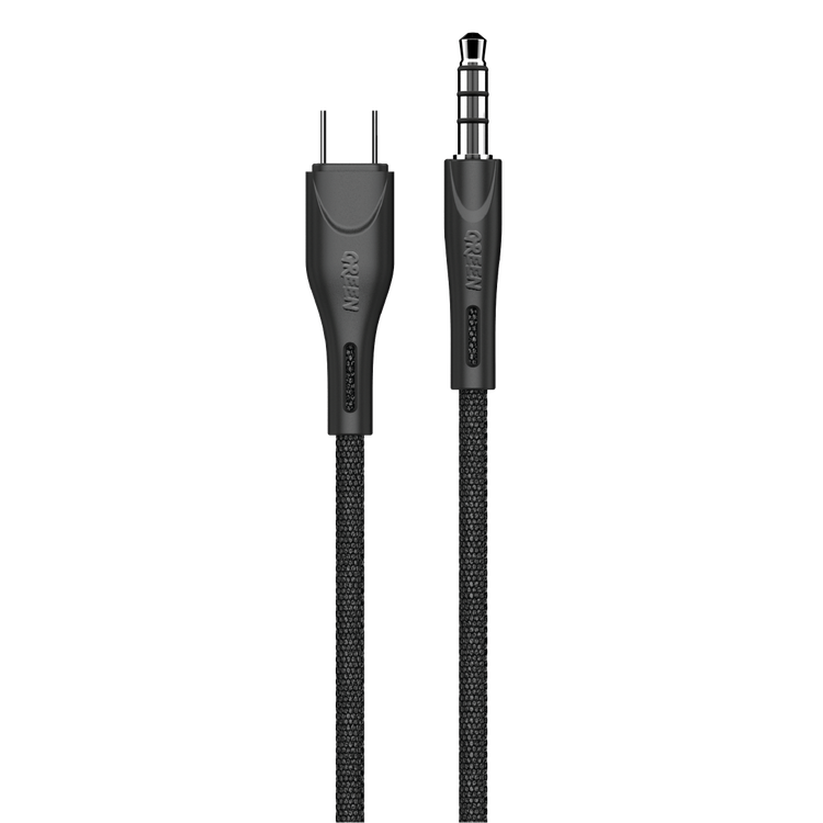 Green Lion - Aux Audio Cable, Braided USB C to 3.5mm Cable 1.2 M