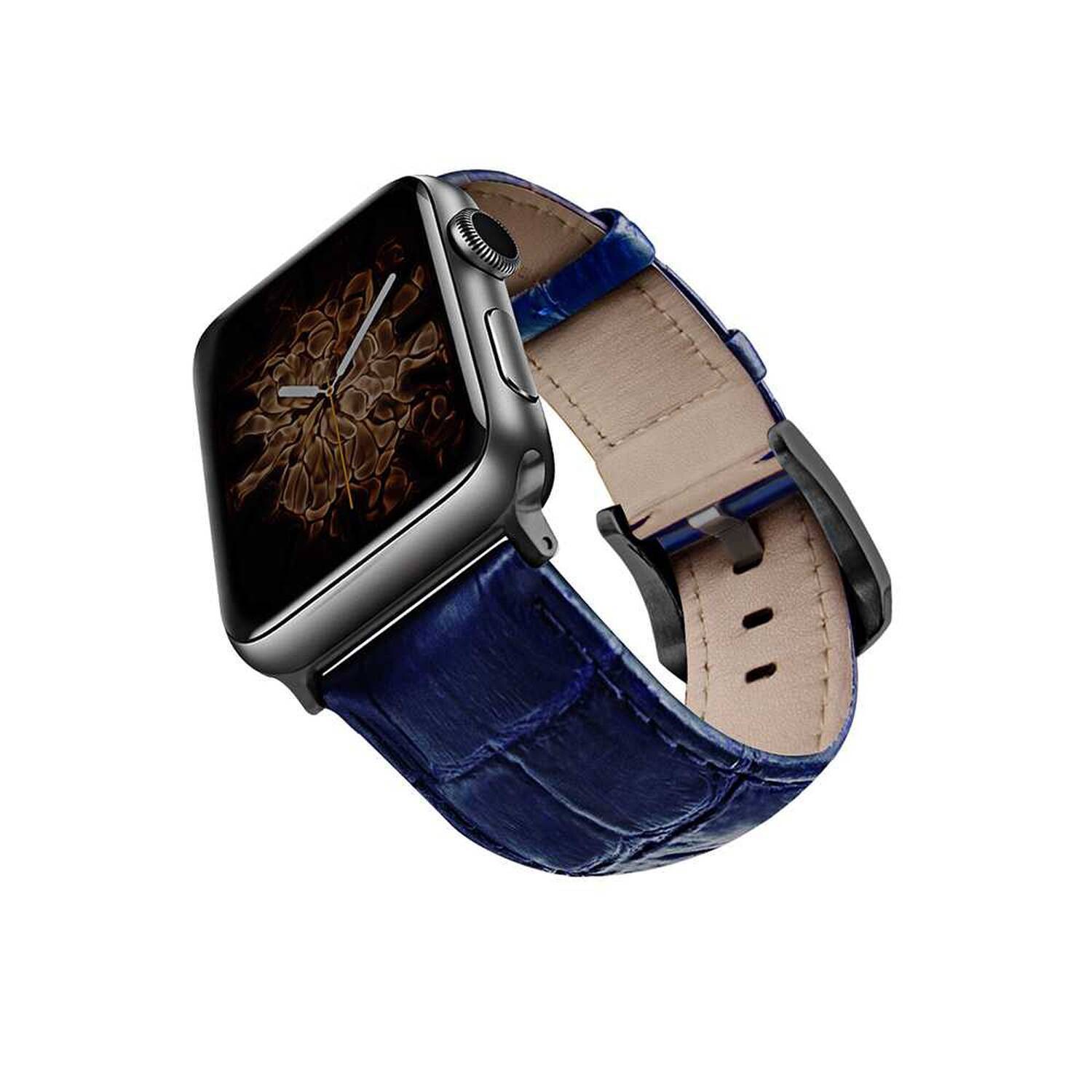 Viva Madrid Montre Crox Genuine Leather Strap Compatible for Apple Watch 42/44MM