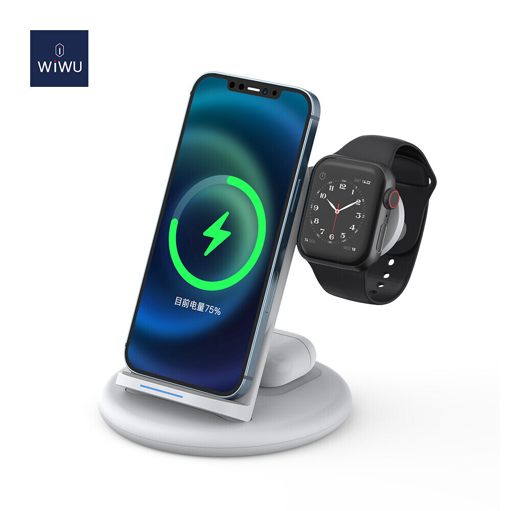 Wiwu Power Air 3 In 1 Wireless Charging Charger