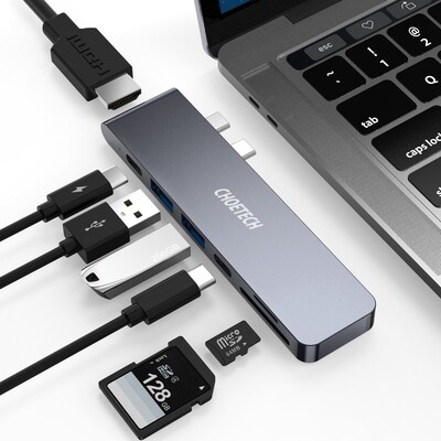 Choetech  Pro 7 in 2 USB-C Multiport Adapter