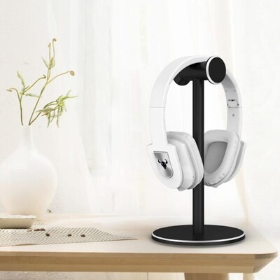 Head-mounted Metal Earphone Holder