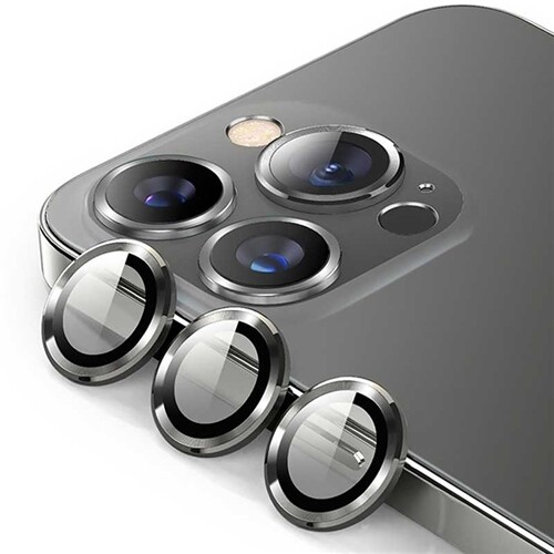 Devia iPhone 12 Pro Max Gemstone Lens Protector, Gray (3PCS)