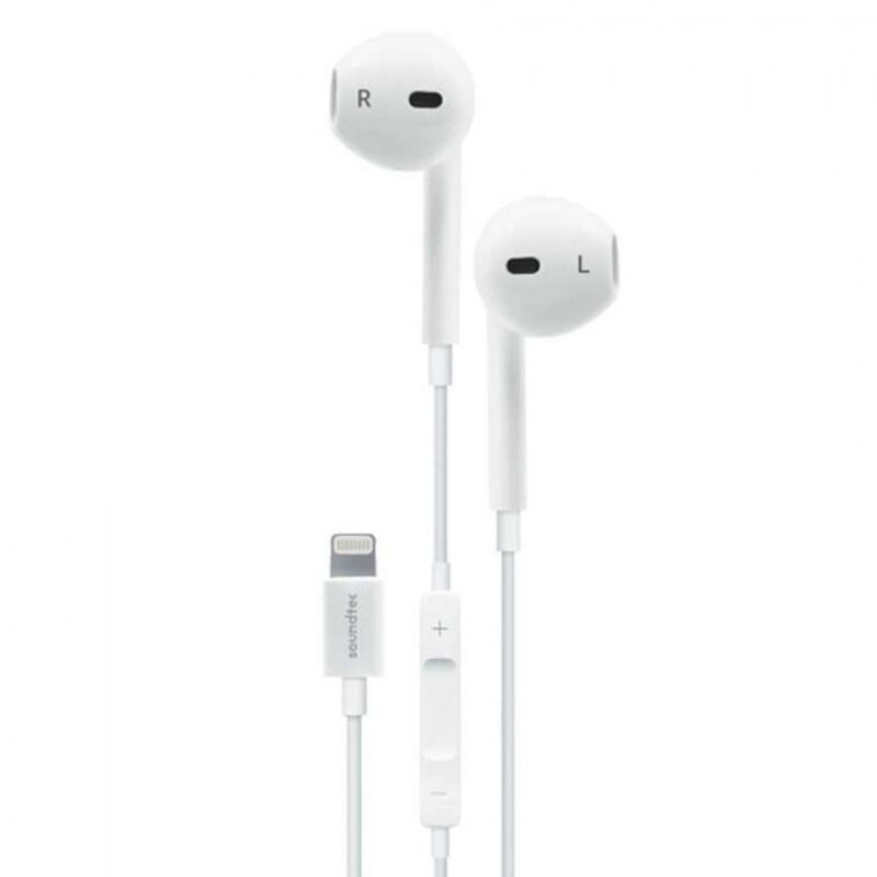 Porodo Soundtec Stereo Earphones with Lightning Connector