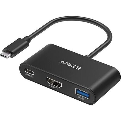 Anker USB C Hub, 3-in-1 Type C Hub, 4K USB C to HDMI Adapter