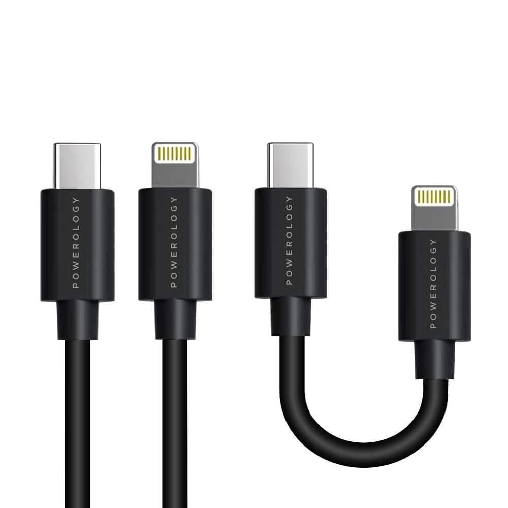 Powerology USB-C To Lightning Cable Combo