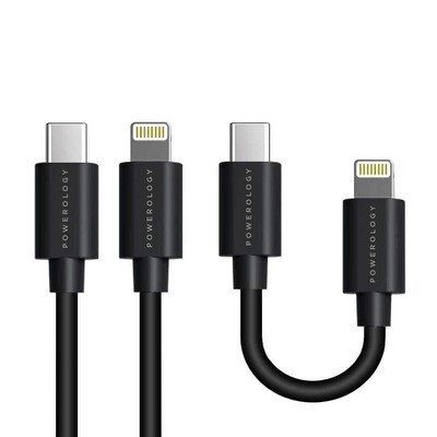 Powerology USB-C To Lightning Cable Combo