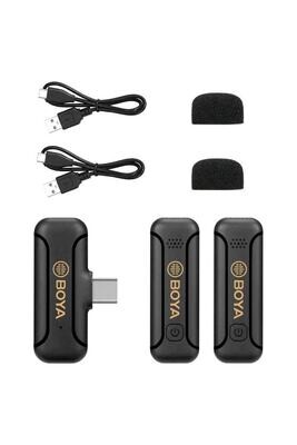 Mini 2.4GHz Wireless Microphone for Android/Type-C 1+2