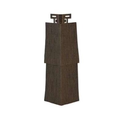 TANDO Rustic Cedar 6 Outside Corner - Graphite