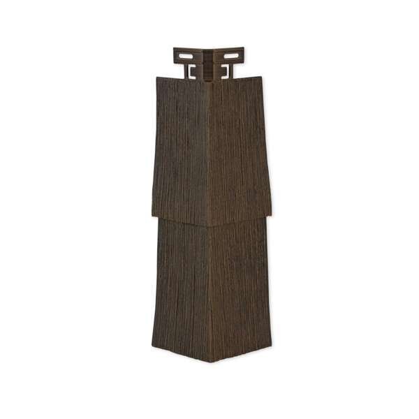 TANDO Rustic Cedar 6 Outside Corner - Graphite