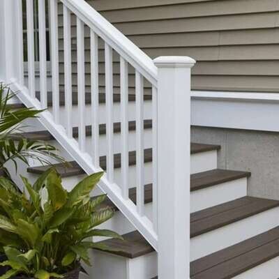 TIMBERTECH Composite Balusters 1.25 in. x 1.25 in. (18/Box) - White TIMBERTECH Composite Balusters 1.25 in. x 1.25 in. (18/Box) - White