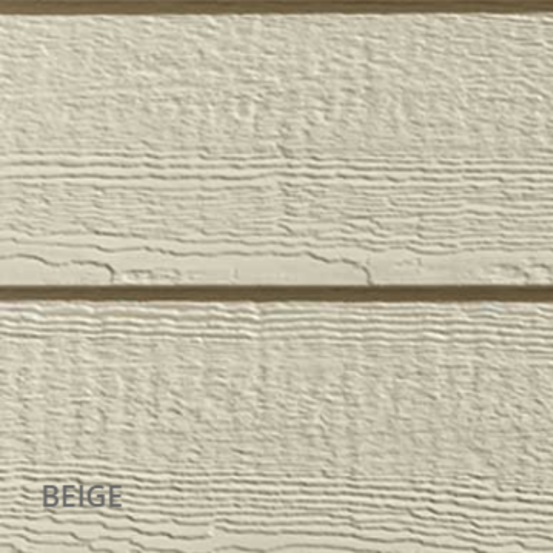 DIAMOND KOTE 8 in. Rigidstack Siding, 4/Bundle Beige (Woodgrain)