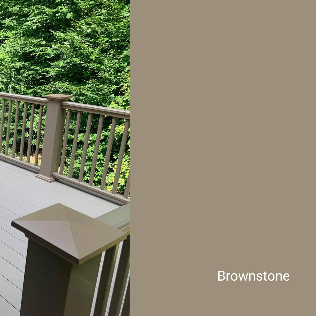 TIMBERTECH 5.5 in. x 5.5 in. x 39 in. Post Sleeve - Brownstone, Length: 39 in.