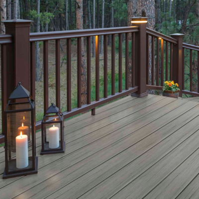 TIMBERTECH 5.5 in. x 5.5 in. x 12 ft. Post Sleeve - Kona TIMBERTECH 5.5 in. x 5.5 in. x 12 ft. Post Sleeve - Kona