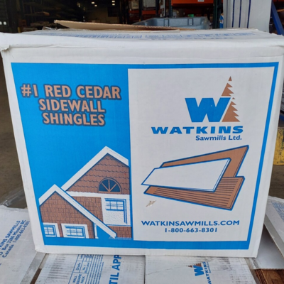 Western Red Cedar Shingle Siding, 18 #1 R&R - 50 SF/Box (7 in. Exposure)