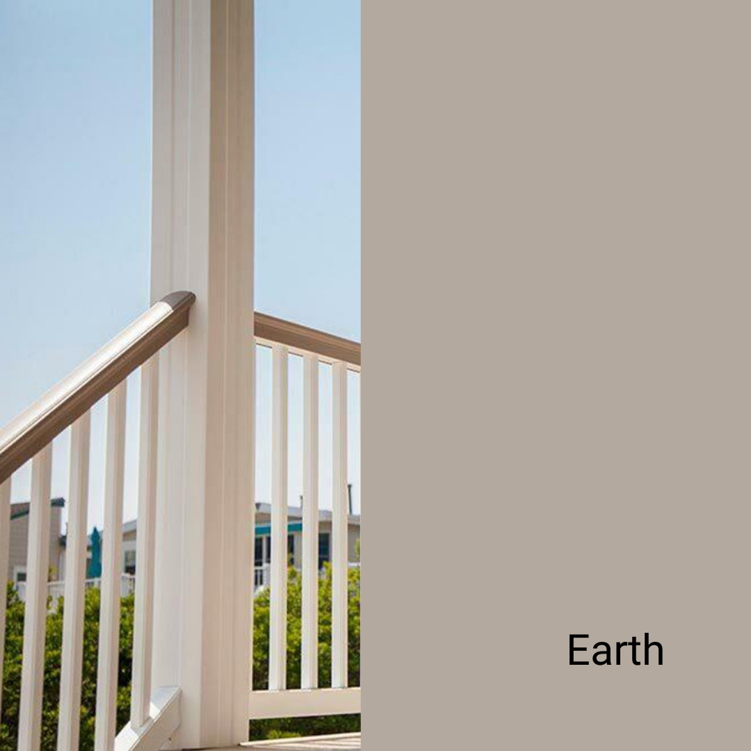 RDI Finyl 4 in. x 4 in. x 120 in. 4 pc. Post Wrap - Earth