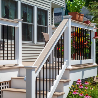 RDI Finyl 6 ft. x 36 in. Rail Kit (Earth, Deck Top, 1 1/2 in. Square Baluster) RDI Finyl 6 ft. x 36 in. Rail Kit (Earth, Deck Top, 1 1/2 in. Square Baluster)