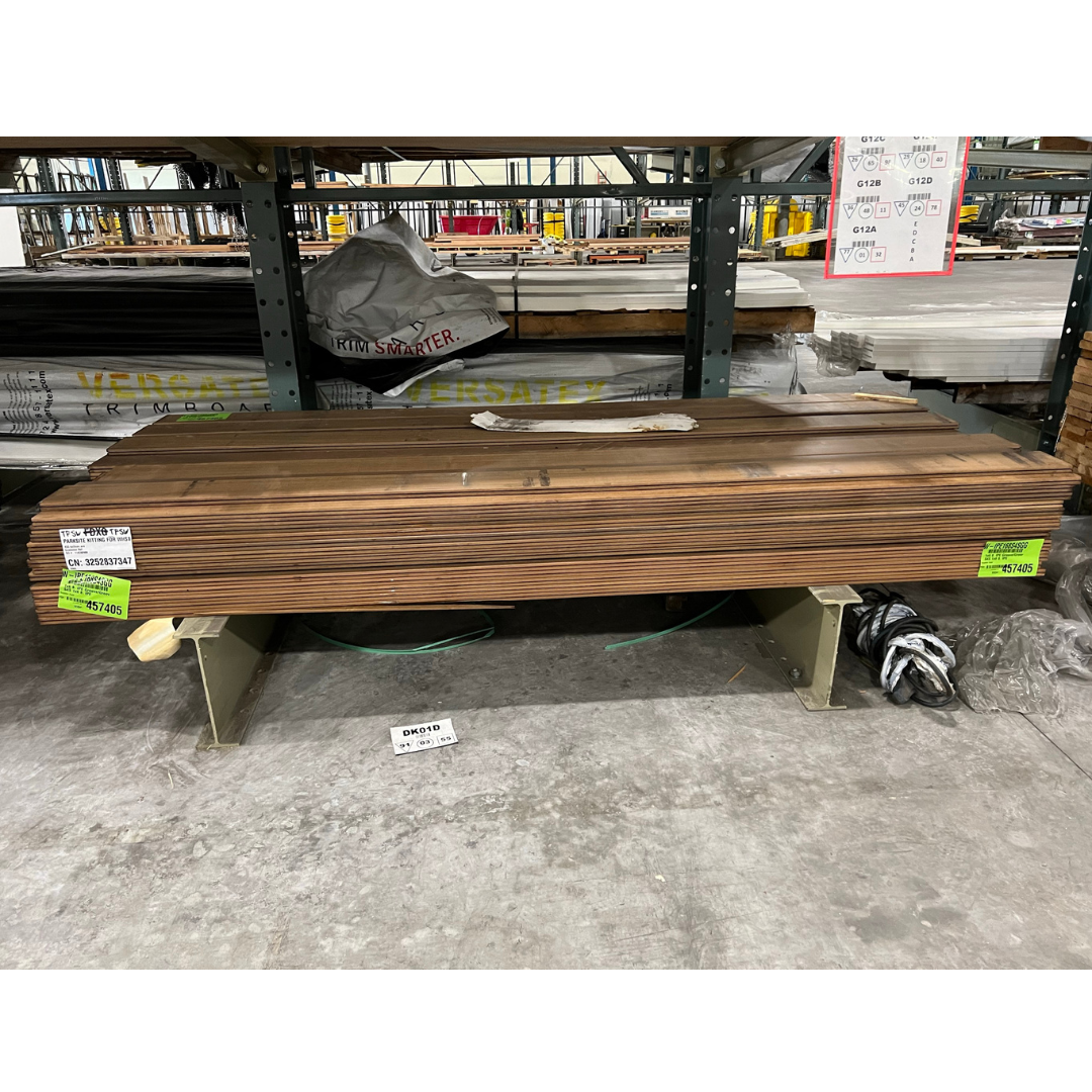 1 in x 6 in. x 8 ft. Ipe Grooved Deck Board - S4S / EE *SECONDS*