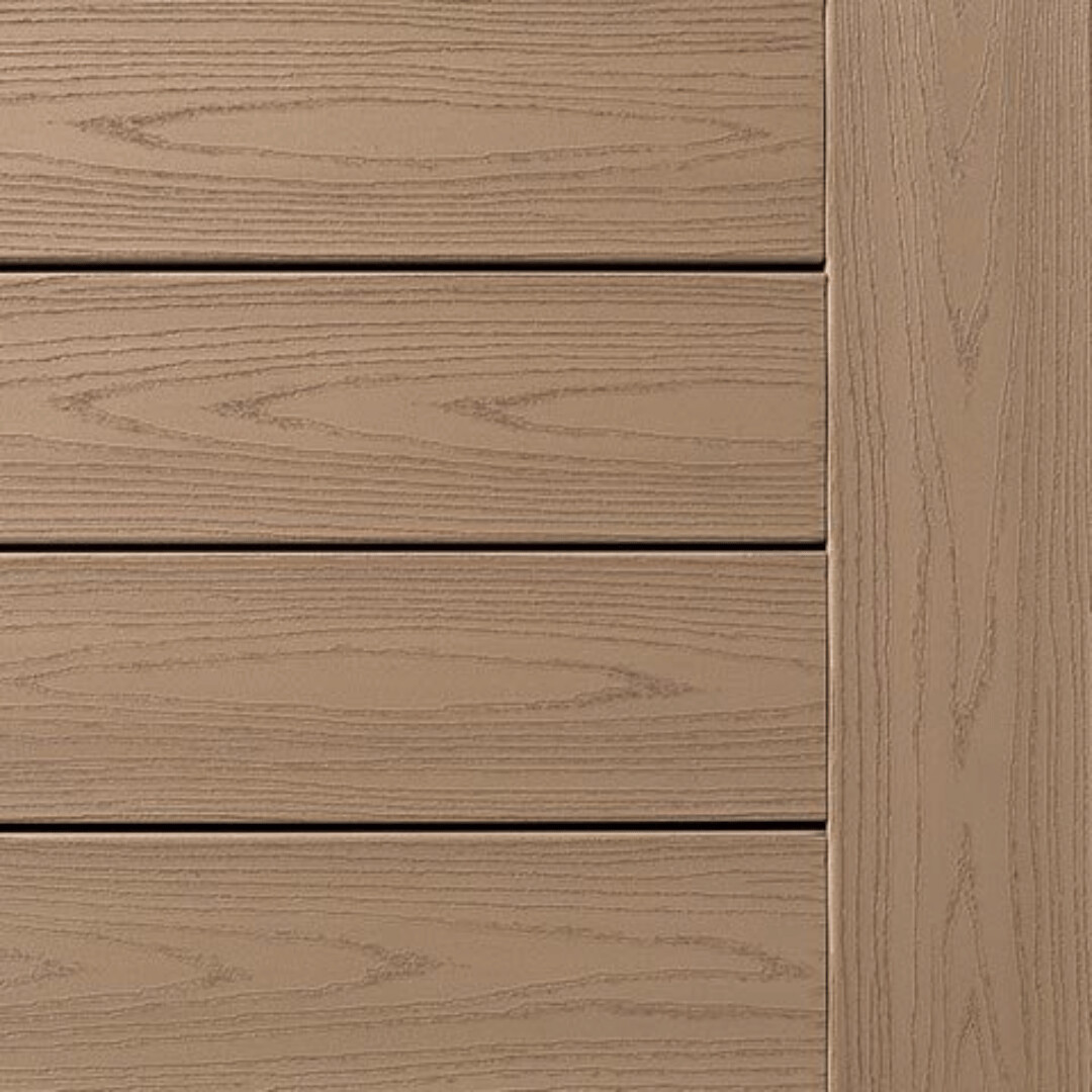 SAMPLE TIMBERTECH 1 in. x 8 in. Harvest Deck - Brownstone
