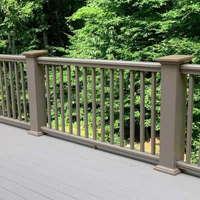 TIMBERTECH 5.5 in. x 5.5 in. x 12 ft. Post Sleeve - Brownstone TIMBERTECH 5.5 in. x 5.5 in. x 12 ft. Post Sleeve - Brownstone