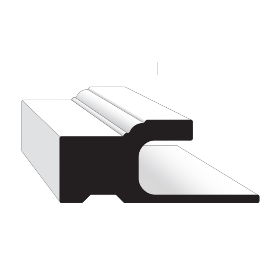 Wolf PVC Brickmold 18' WPVCM180 J Channel