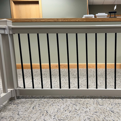 RDI Finyl 6 ft. x 36 in. Rail Kit (Earth, T-Top, 3/4 in. Round Aluminum Baluster) RDI Finyl 6 ft. x 36 in. Rail Kit (Earth, T-Top, 3/4 in. Round Aluminum Baluster)
