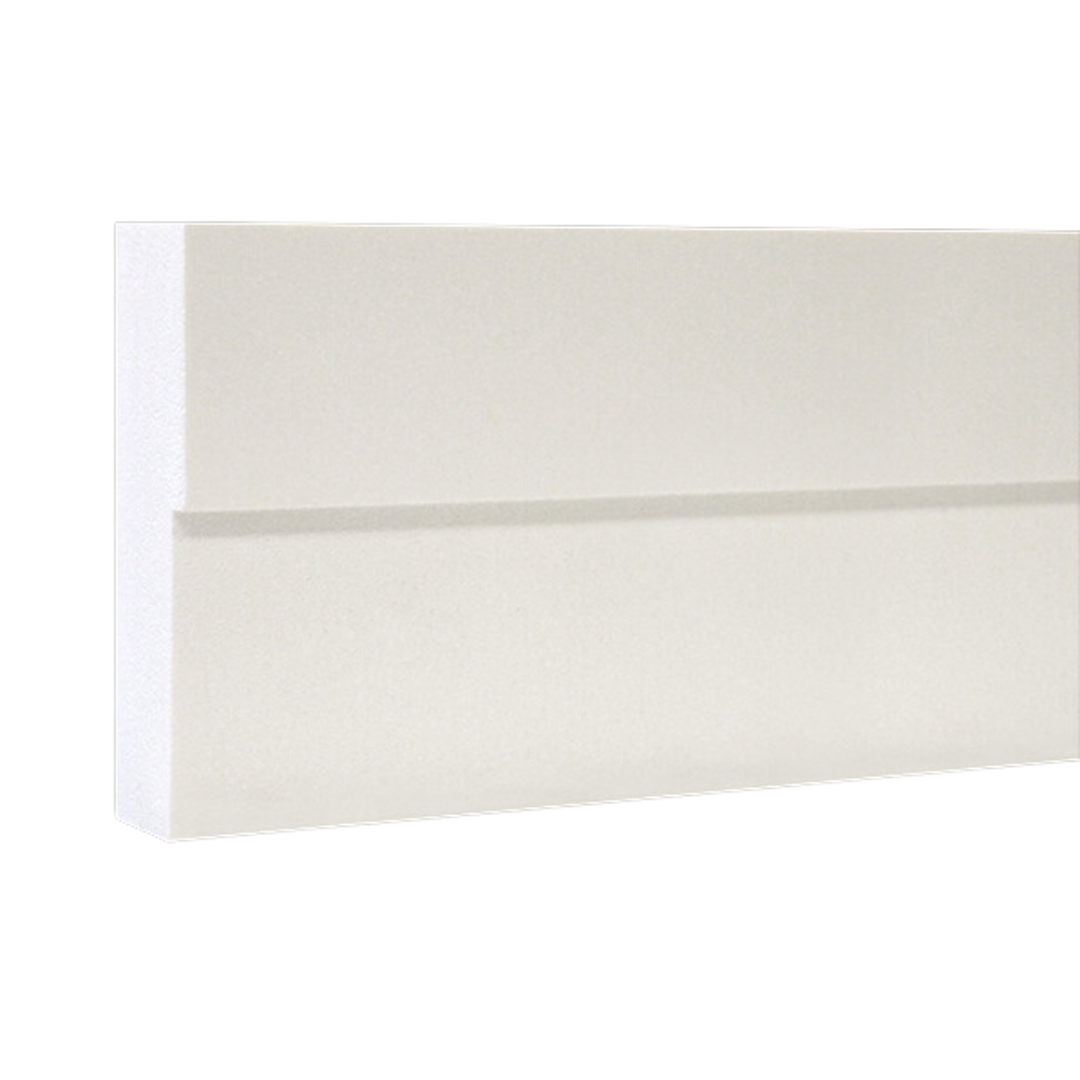 VERSATEX 5/4 in. x 6 in. x 18 ft. Woodgrain Flange PVC Trim Board *SECONDS*