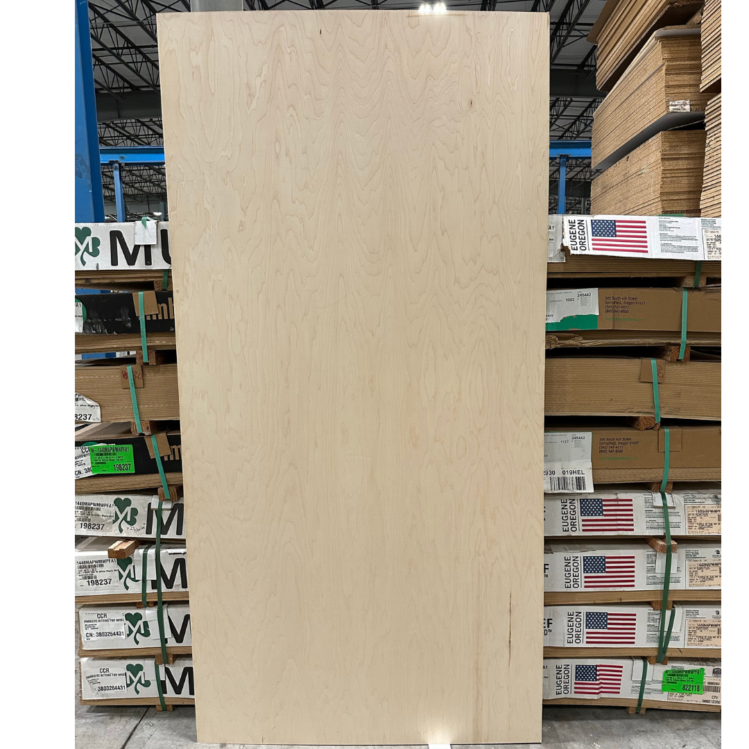1/4 in. x 48.5 in. x 96.5 in.  A-1 WPF 100% White Maple