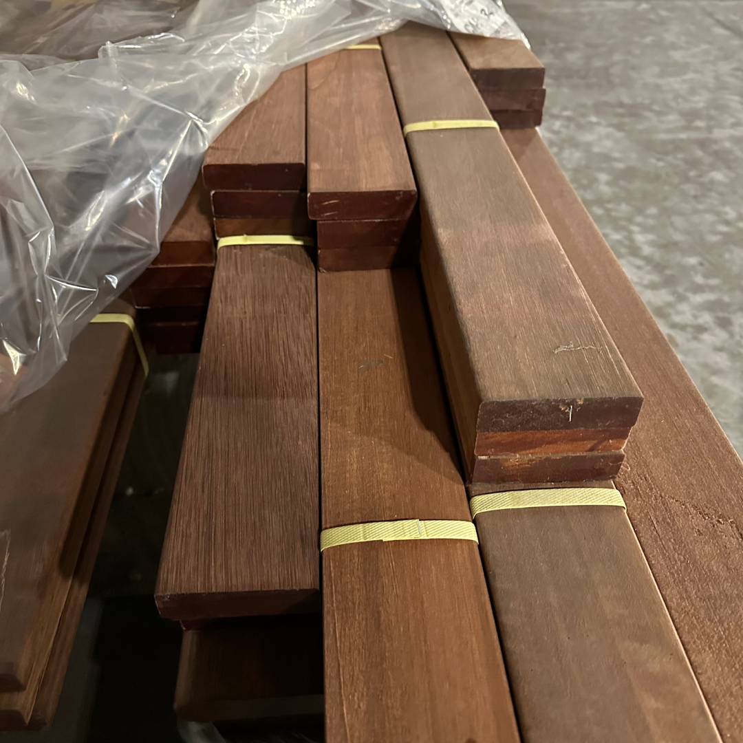 DARK RED MERANTI 2 in. x 4 in. Variable Length *SECONDS*