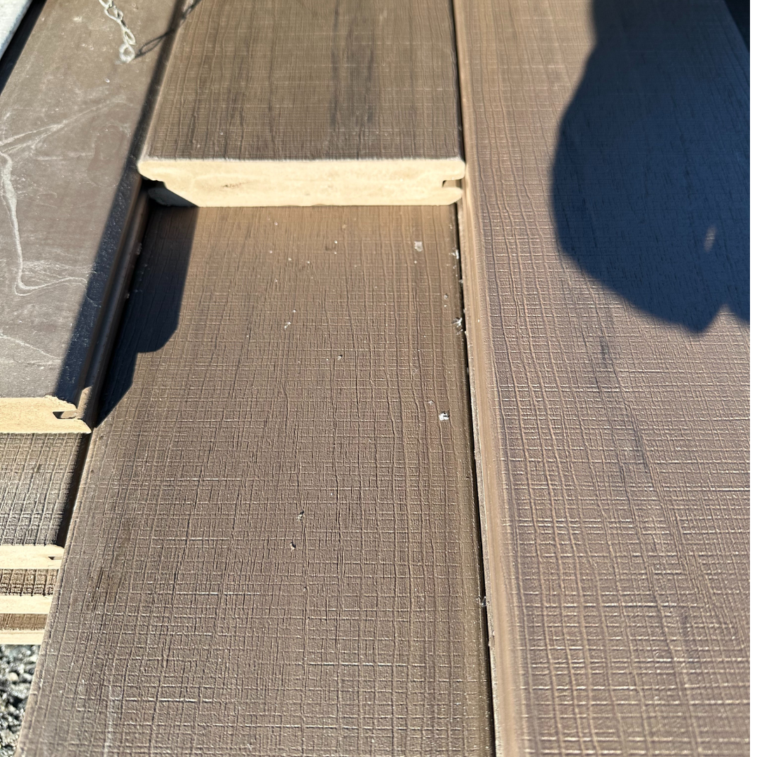 TIMBERTECH Azek 1 in. x 6 in. x 16 ft. Square Edge Deck Board - American Walnut *SECONDS QUALITY*