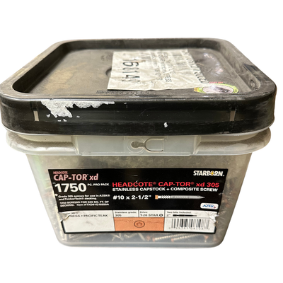 CAP-TOR xd Screws - 2 1/2&quot; 1750pcs (500SF) - Cypress