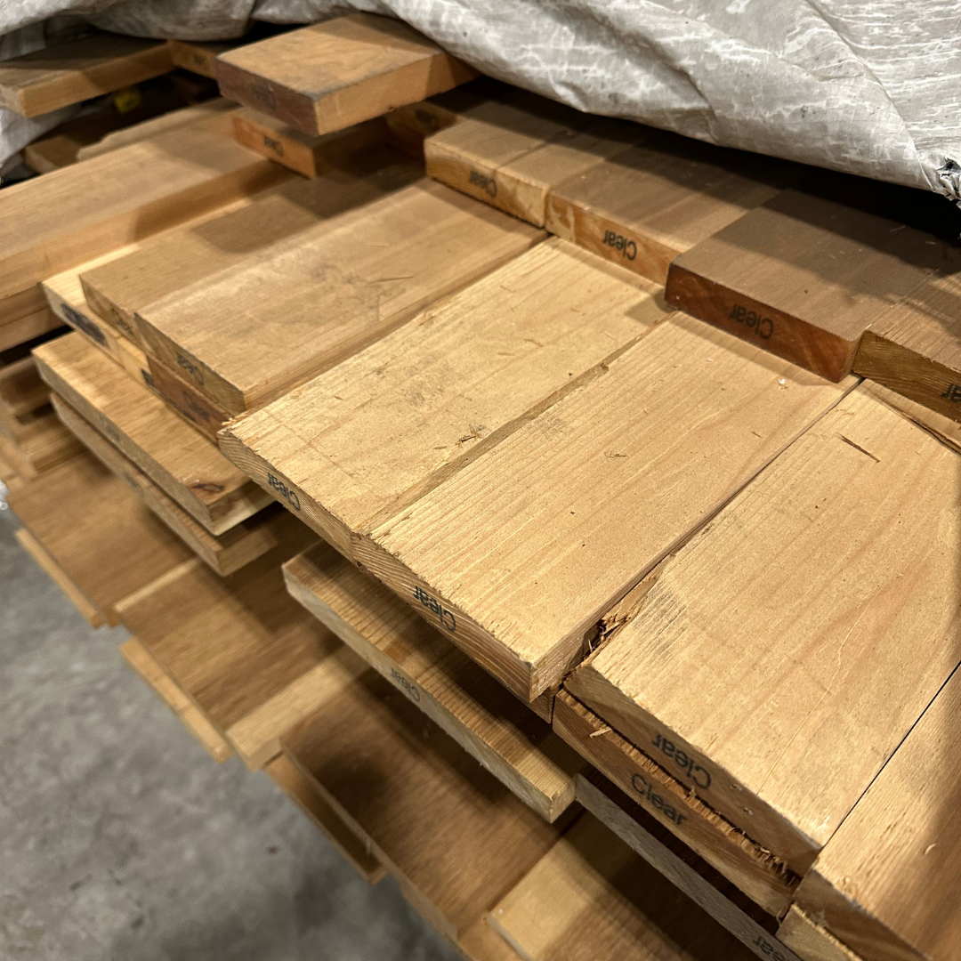 1 in. x 4 in. x Various Lengths Inland Red Cedar - C &amp; Better Quality / S12SE / KD *SECONDS*